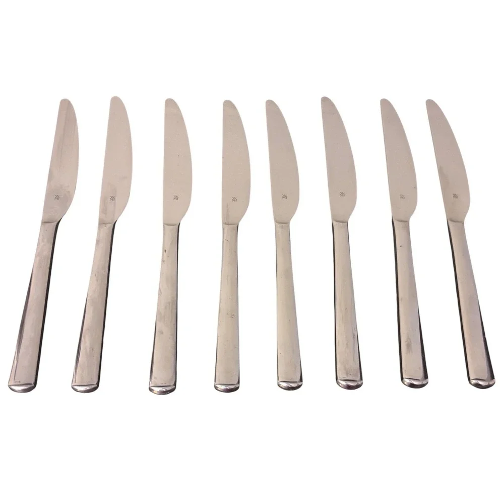 Modern Solid Knife Set Boston (Stainless) by WMF Flatware | Set‎ of 7